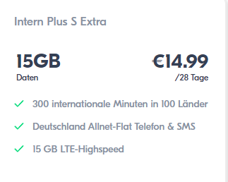 Lyca Mobil Prepaid SIM Karte – 15GB + Flat International