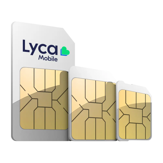 5 x Aktive Lyca Prepaid SIM Karten