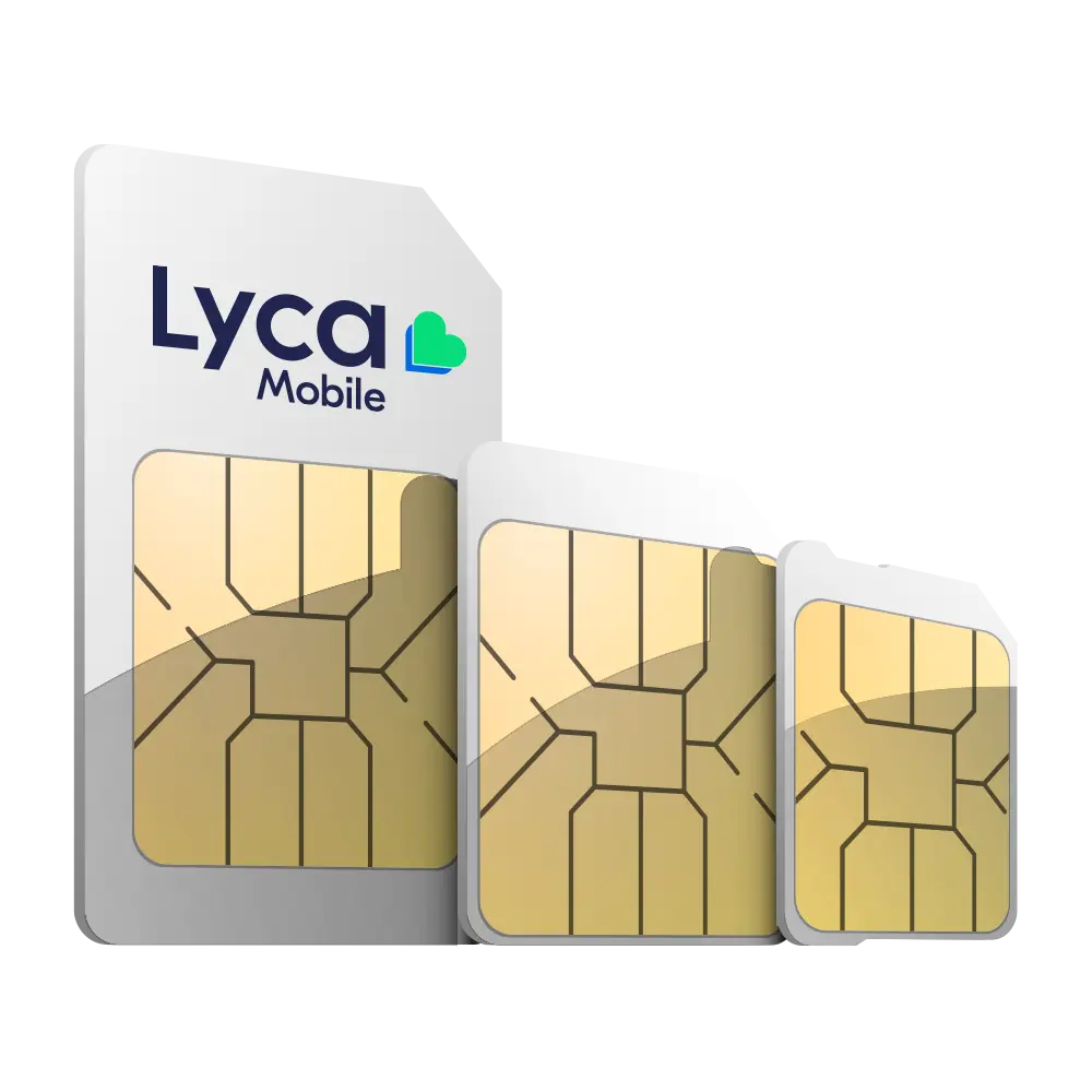 5 x Aktive Lyca Prepaid SIM Karten
